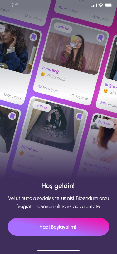 Falastro APP - onboarding